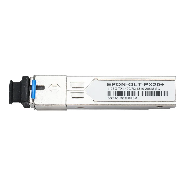 C++ C+++ C++++ Epon SFP PX20++++ 7db 8db 9db 10dBm 20KM Epon OLT SFP Module Fiber Optic Transceivers SC UPC Connector for FTTH