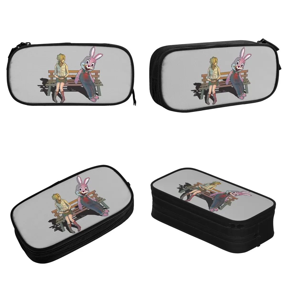 Horror Silent Hill Game Pencil Case Cute Pen Holder Bags Student Big Capacity Students School Gifts Pencilcases