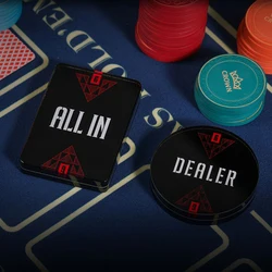 Paremid Design Crystal Poker Dealer, tudo no botão