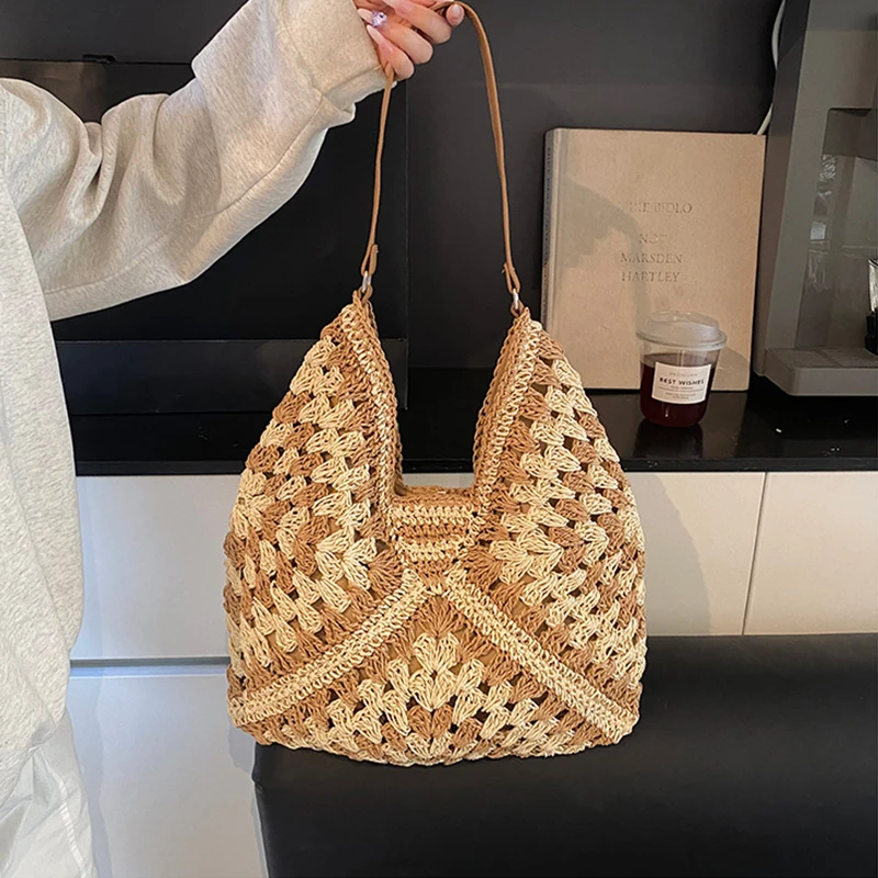 Bolso tejido de paja de verano - Luxury Beach Bags Ysl reseña y precio