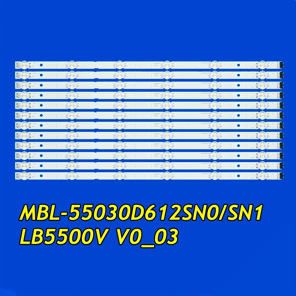 แถบไฟเรืองแสงทีวี LED สำหรับ KD-55X9000H KD-55X9100H MBL-55030D612SN0/SN1 LB5500V V0_03