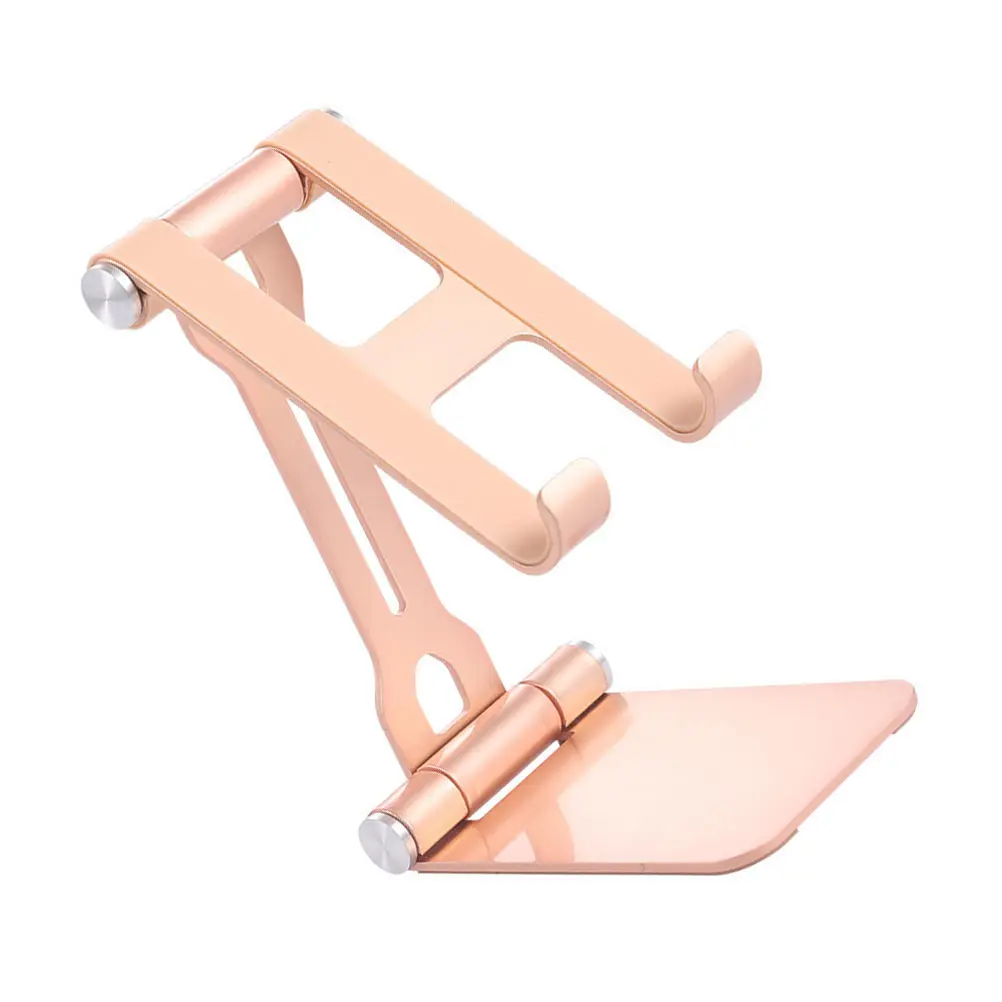 

Folding Stand Cellphone Holder Tablet Storage Computer Desktop Live Streaming Rack Multifunction Mount Durable Smooth Adjustable
