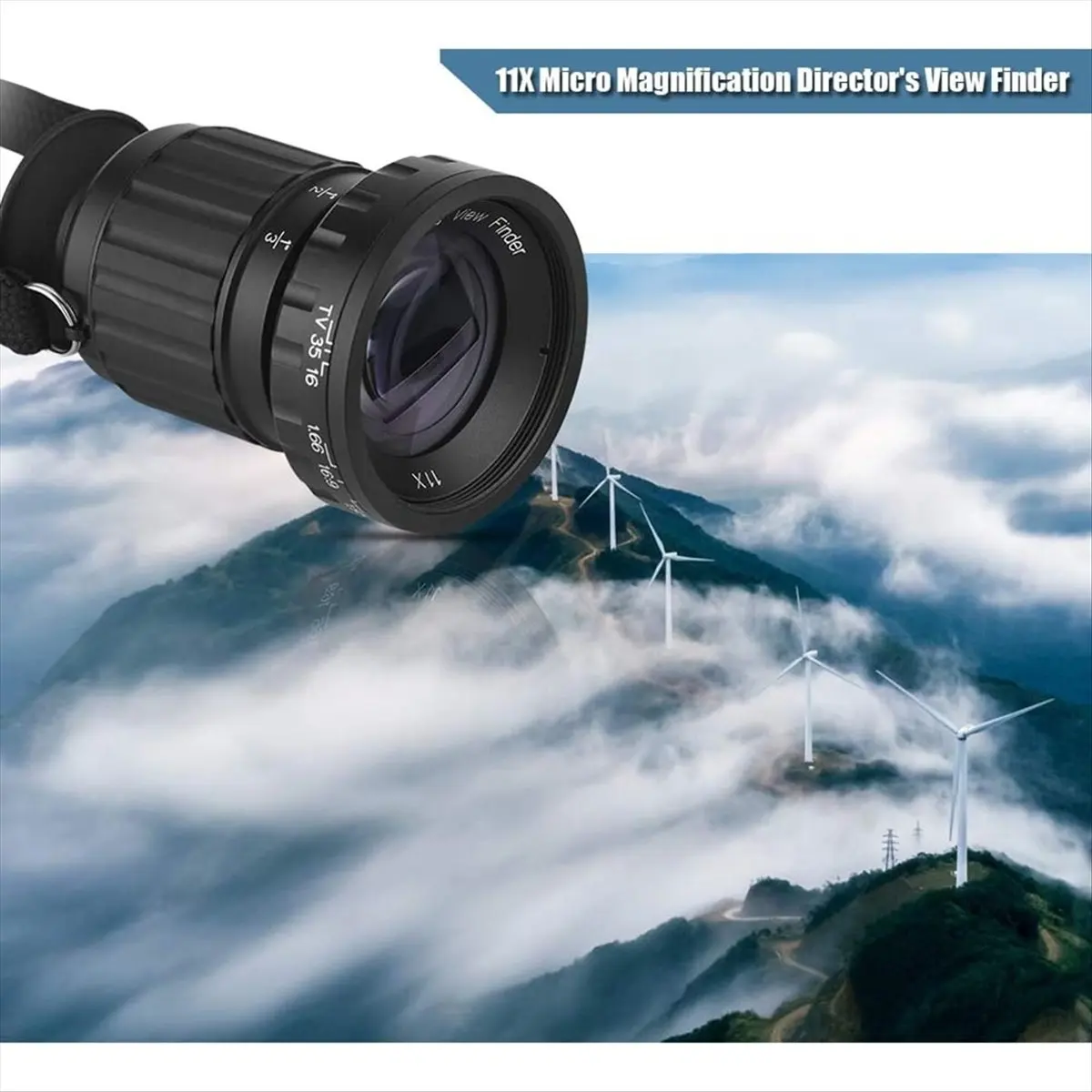 

~【A100Z】View Finder, 11X Zoom View Finder 41mm Front Thread View Finder for Artists Directors Viewfinder for Film Photography