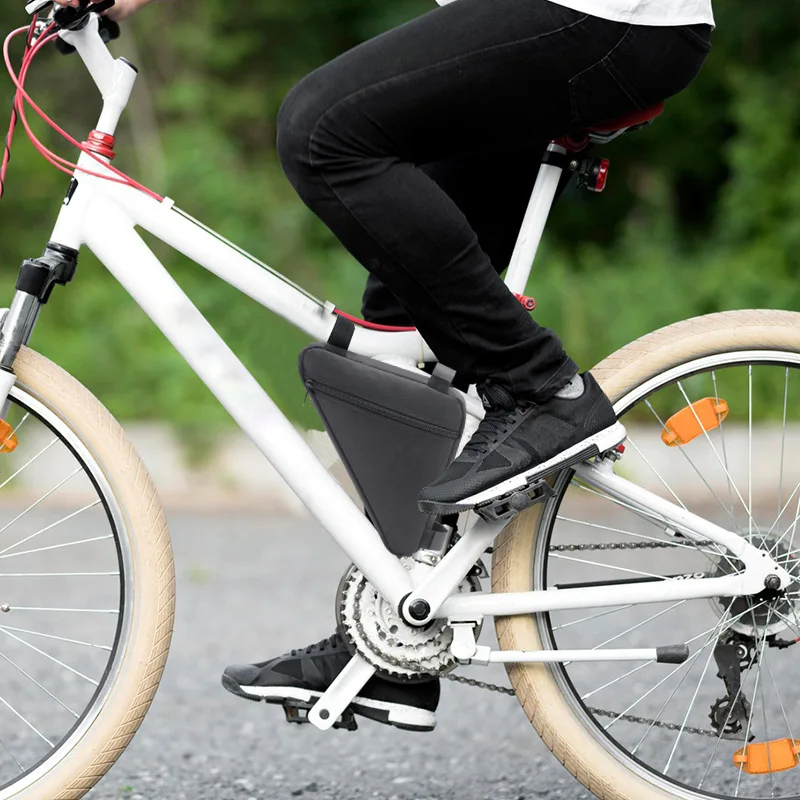 Polyester waterproof and wear-resistant bicycle mountain bike, saddle bag, triangular tool, change purse, protection bag