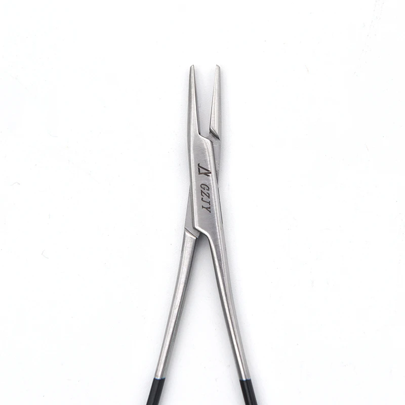 Black Handle Stainless Steel Needle Holder Smooth Jaw