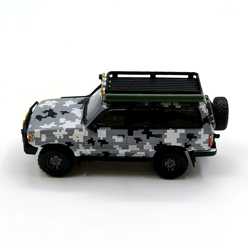 GCD 1:64 Scale Land Cruiser 80 Simulation Alloy Car Model Static Display Collectible Toy Gift Ornament Souvenir
