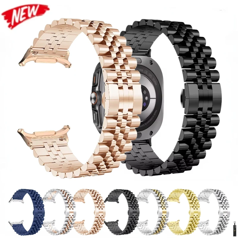 Fünf Baht Metall armband für Samsung Galaxy Uhr Ultra 47mm Edelstahl verstellbares Armband für Galaxy Watch 7 Ultra Armband