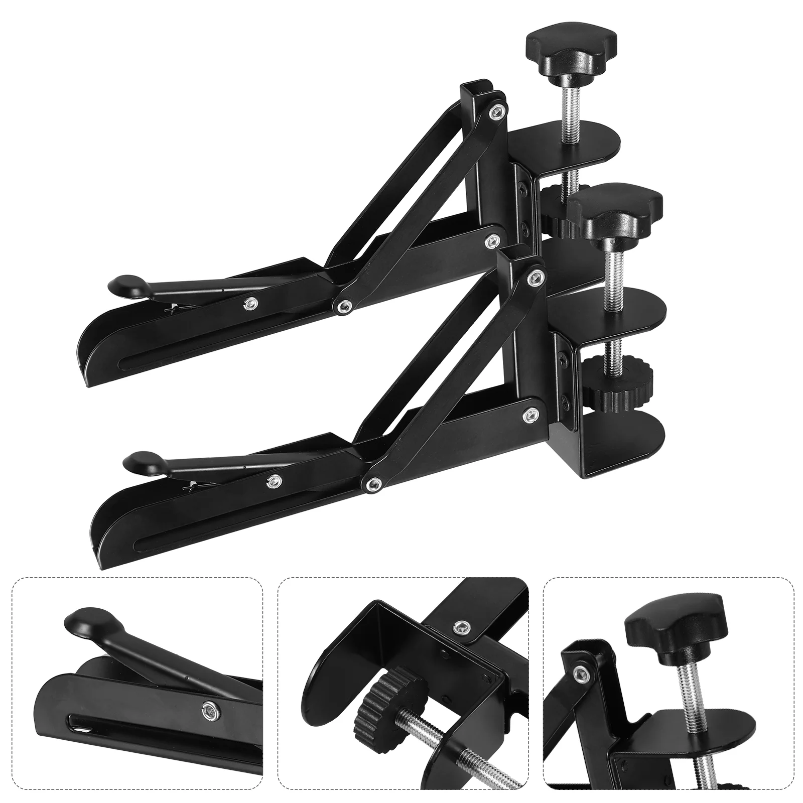 Foldable Bracket Shelf Support Arm Desktop Extension Plate Computer Wrought Iron Rest Elbow Folding for Dining Table Wrist