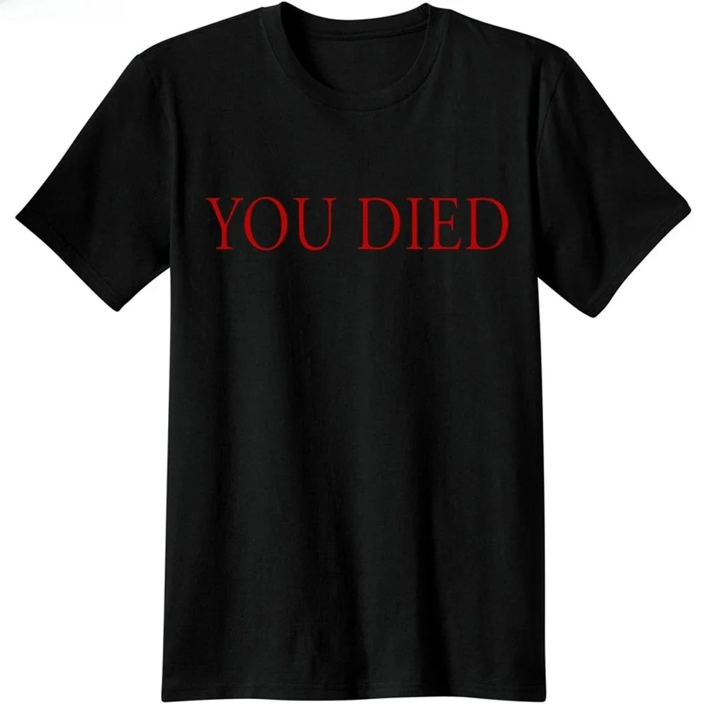 Dark Souls Gaming T-Shirt Men's Video Game Graphic Tee Customizable Design Hand-Painted Unique Style Casual Wear