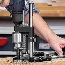 Localizador de carpintería portátil, herramienta de perforación, localizador de agujeros de madera ajustable