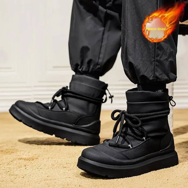 

Зимние популярные мужские повседневные плюшевые теплые мягкие и удобные мужские зимние ботинки на толстой подошве