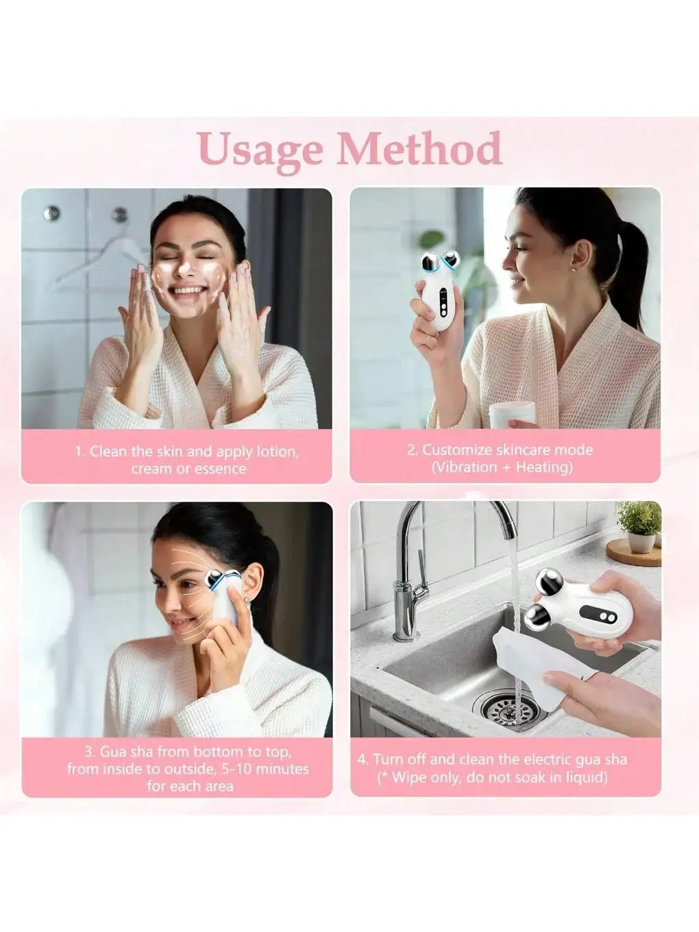 EMS Facial Massager Roller V-Face Lifting Machine Skin Rejuvenation Anti-Wrinkle Beauty Device