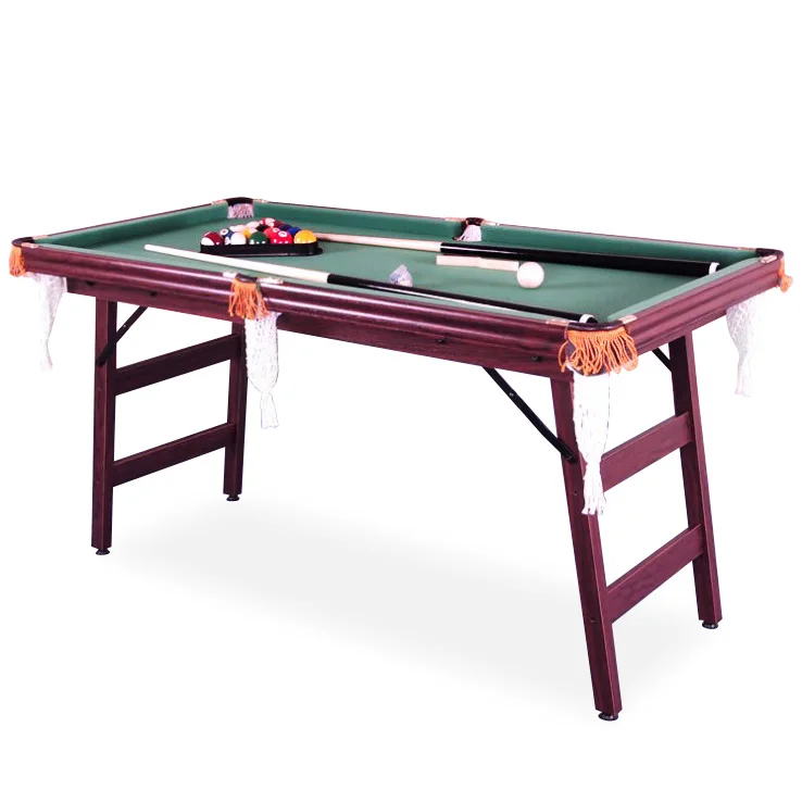 Convenient 4.5 Feet Small Size Billiard Pool Snooker Table No Need Assemble Pool Table