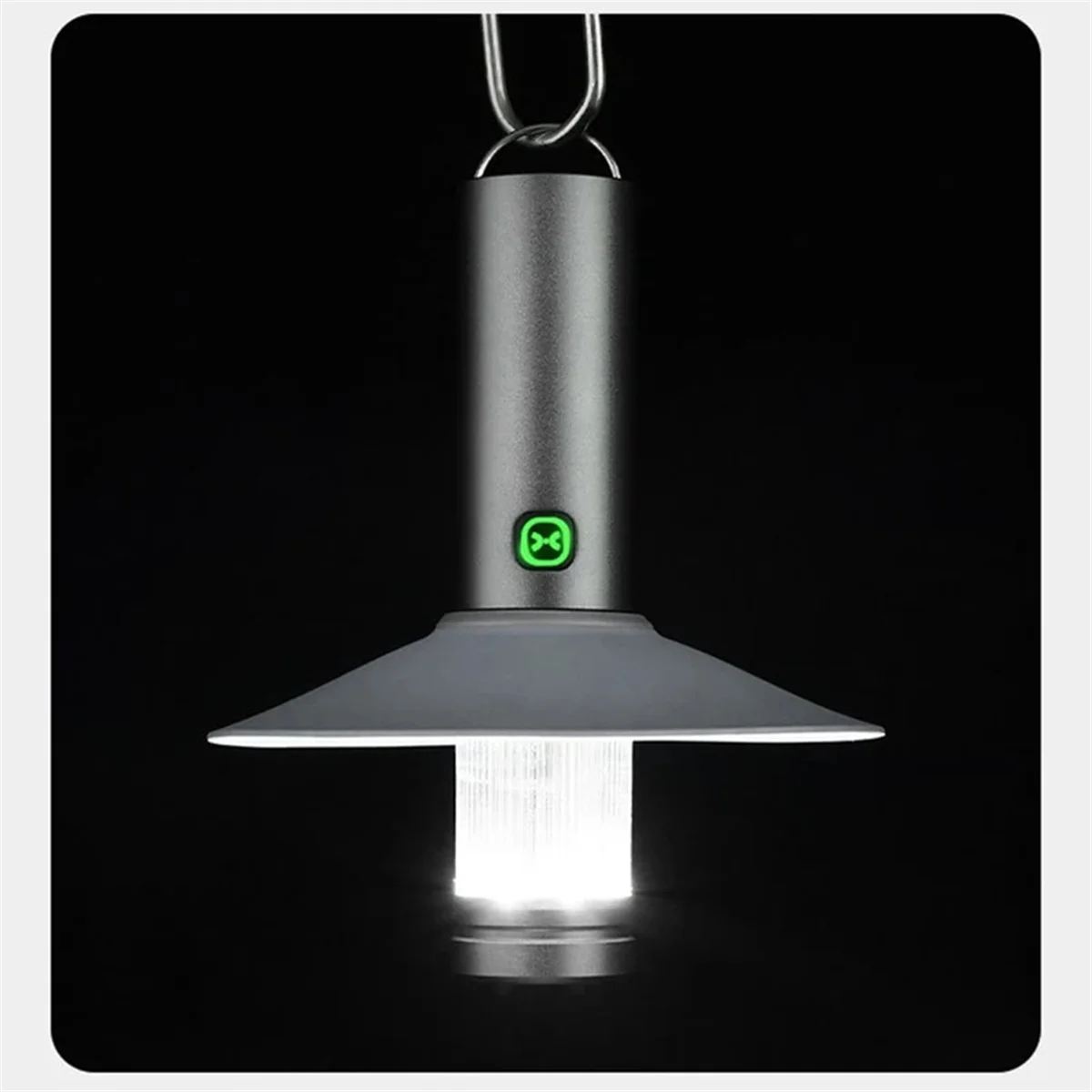 Luz de acampamento LED recarregável A72P - Lanterna multifuncional com carregamento TYPE-C para iluminação de barraca externa estilo-B