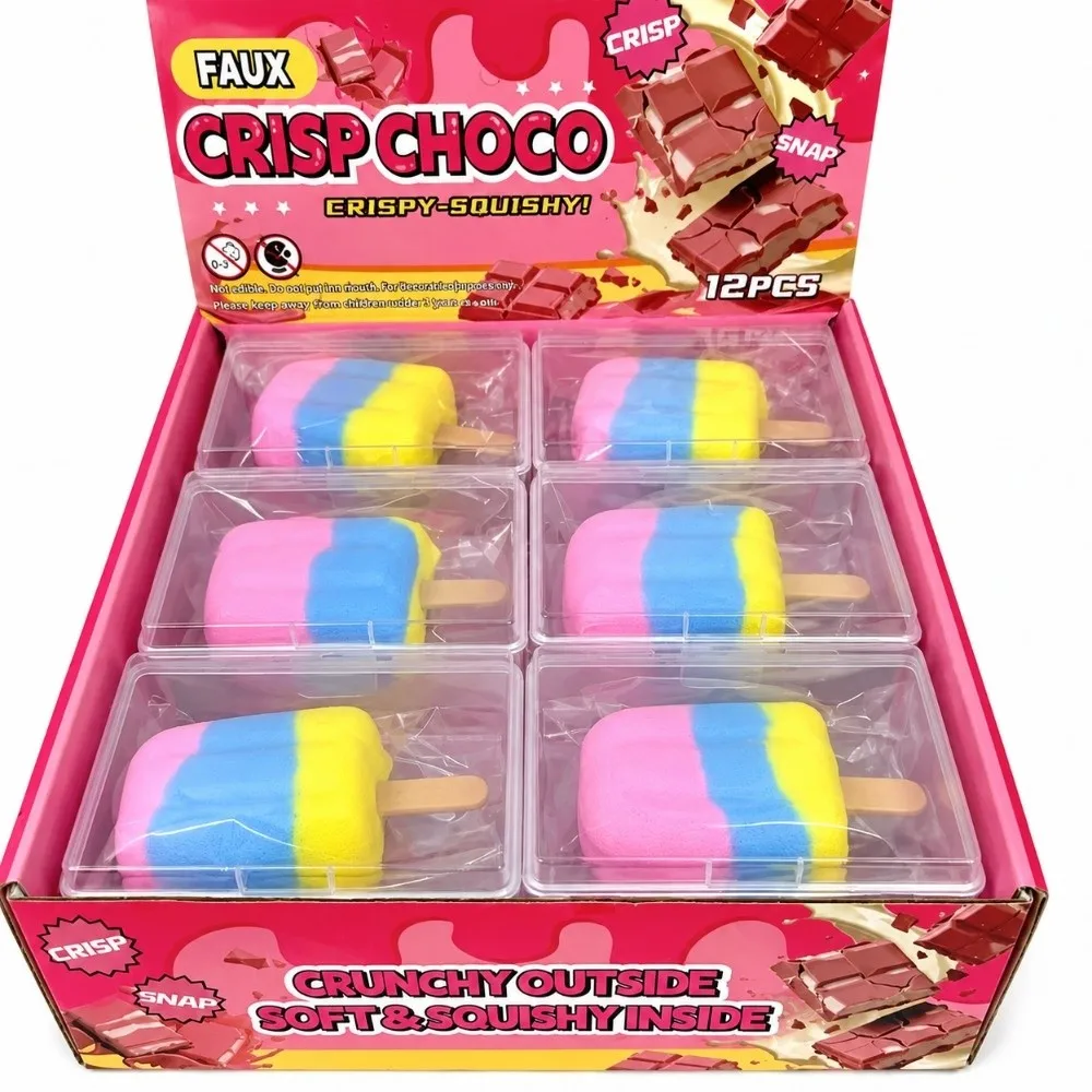 New Crunchy Sound Crispy Squeeze Wax Skin Colorful Sensory Fidget Rainbow Candy Handmade Wax Coating Stress Relief