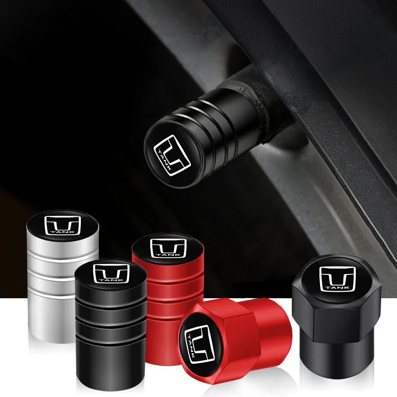 

4Pcs Aluminium Alloy Car Valve Cap Dust Cover Auto Tires Wheels Accessories For Great Wall GWY WEY TANK 300 500 700 400