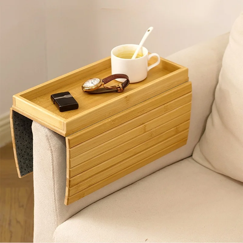 

Бамбуковый держатель для дивана, поднос для дивана Dim Sum, складной термостойкий коврик, противоскользящая полка для хранения, декор для гостиной, аксессуары для дома