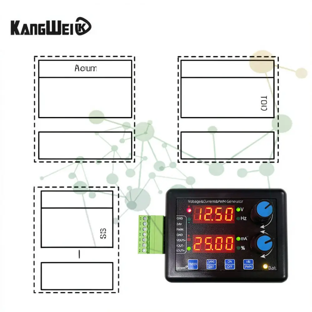 Precision Handheld Signal Simulator 4 20mA Voltage Source PWM Controller Electrical Troubleshooting Measuring Device
