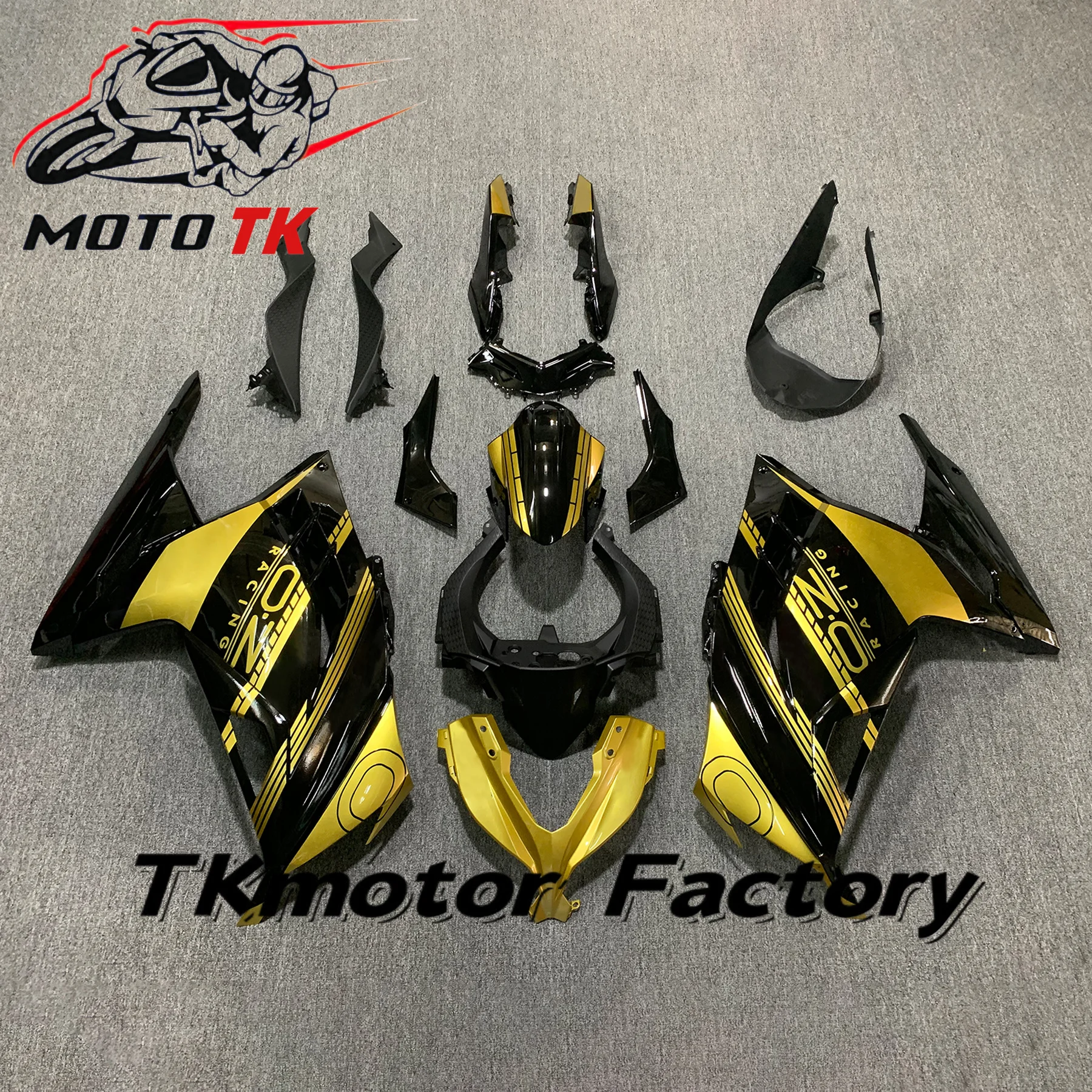 Motorcycle Fairing Kit Suitable for Kawasaki Ninja 250 Ninja 300 2013-2017 Years  Fairing Green Black 13 14 15 16 17