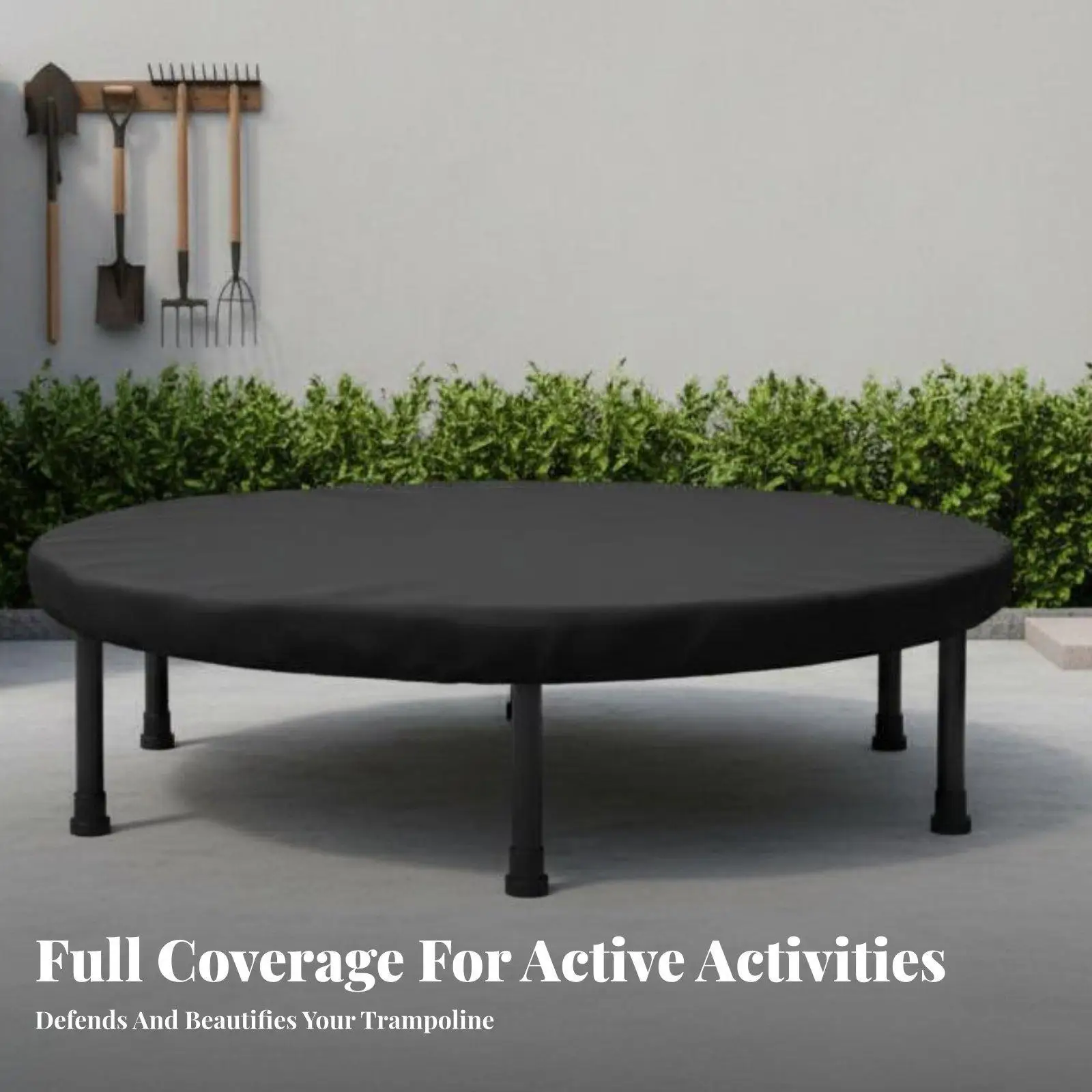 Trampoline Cover Dustproof Weather Resistant Protective Mat Universal Replacement for Fitness Garden Outdoor