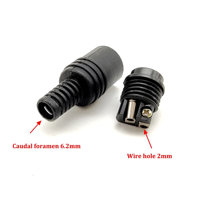 2pcs 2 Pin DIN Speaker Wire Plug 2P Hifi Loudspeaker Cable Solder Connector Male Female Socket