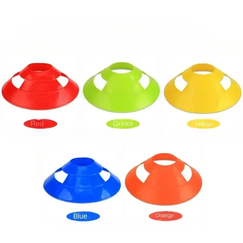 10PCS Fußball Zeichen Discs Hohl Winddicht Anti-slip Fußball Sport Training Barriere Marker Fußball Zubehör Logo Discs