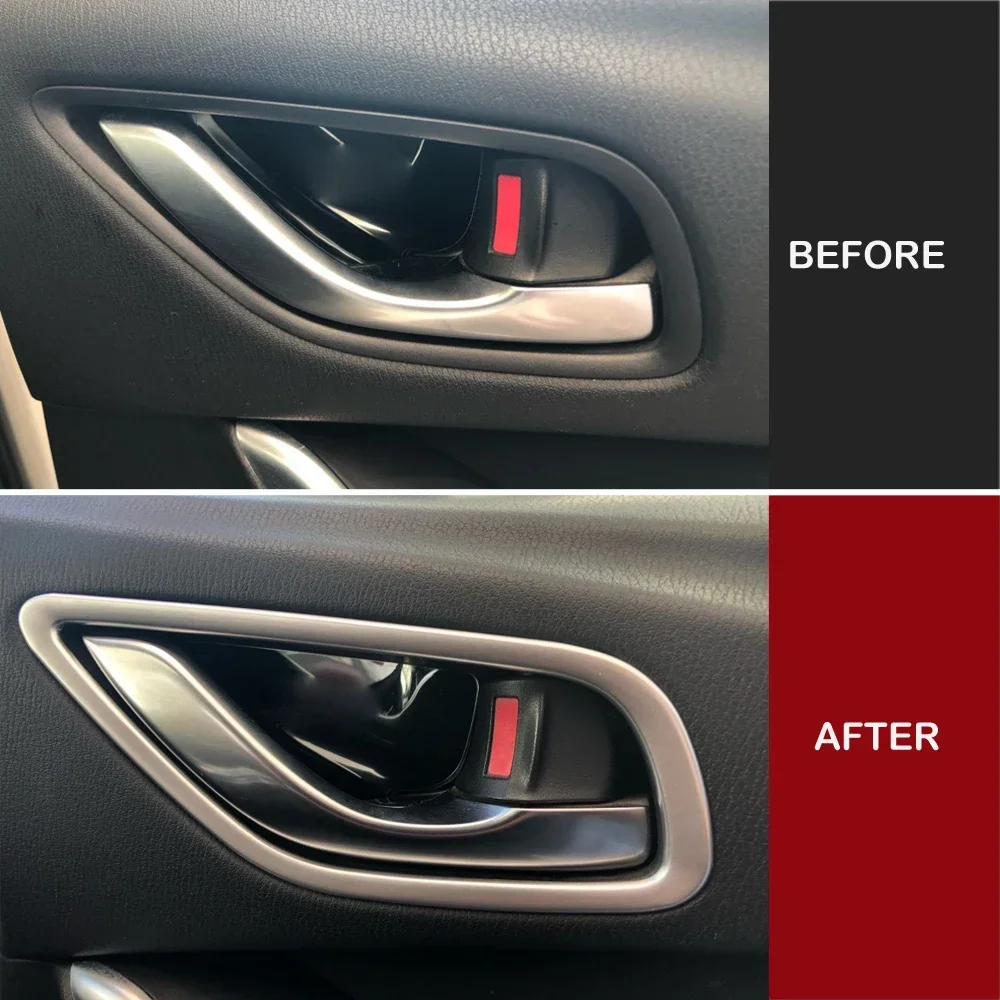 لمازدا 6 Atenza M6 2013 2014 2015 2016 2017 2018 ABS ماتي مقبض الباب إكسسوارات خارجية لأبواب السيارات الزخارف ملصق الملحقات الداخلية