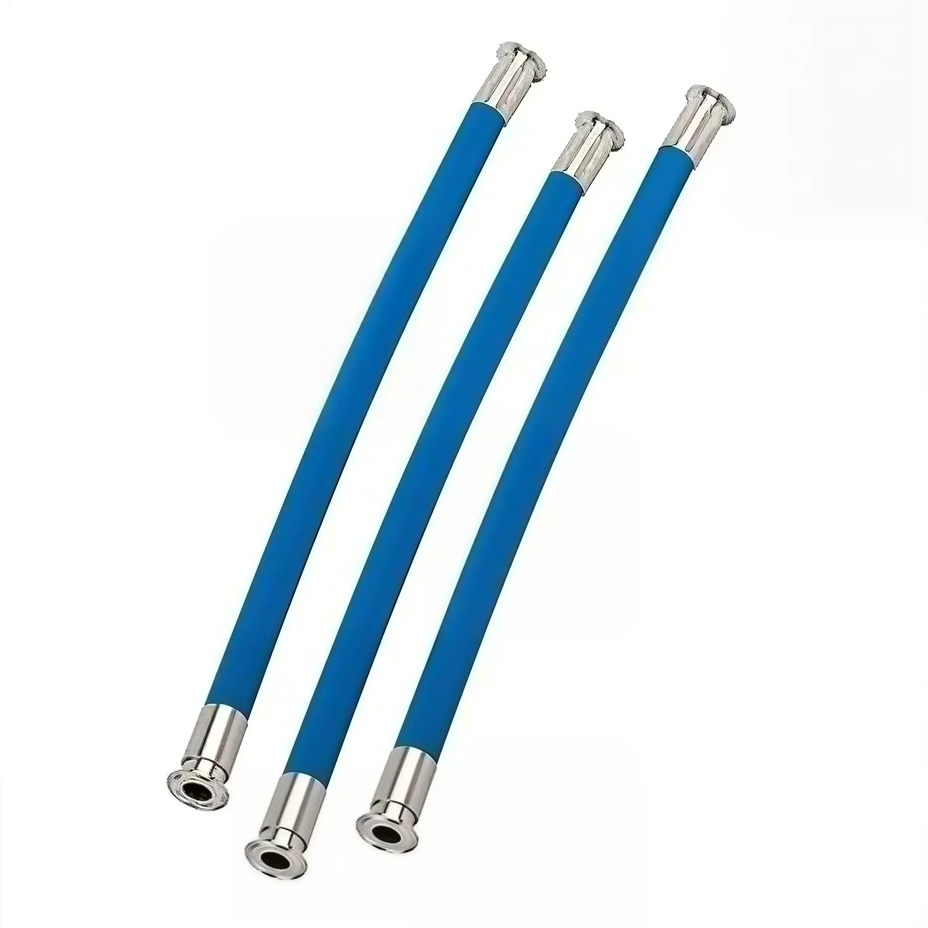 

1.5 in. and 2 in. Food Grade EPDM UPE Suction and Delivery Rubber Hose Assemblies With Tri-Clamp Ends