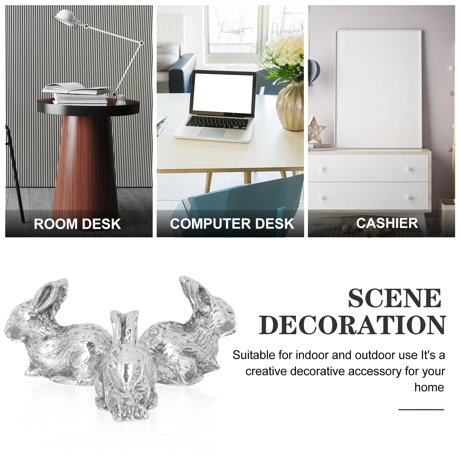 

Retro Bunny Figurine Alloy Crystal Ball St Lightweight Portable Desktop Decor Display St for Crystal Stone Holder Metal Pedestal