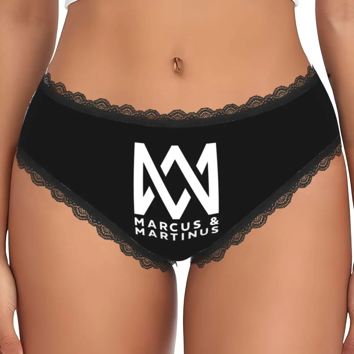 Custom Marcus Martinus Logo Panties Briefs Women's Comfort Briefs Underwear Breathable Female Underpants