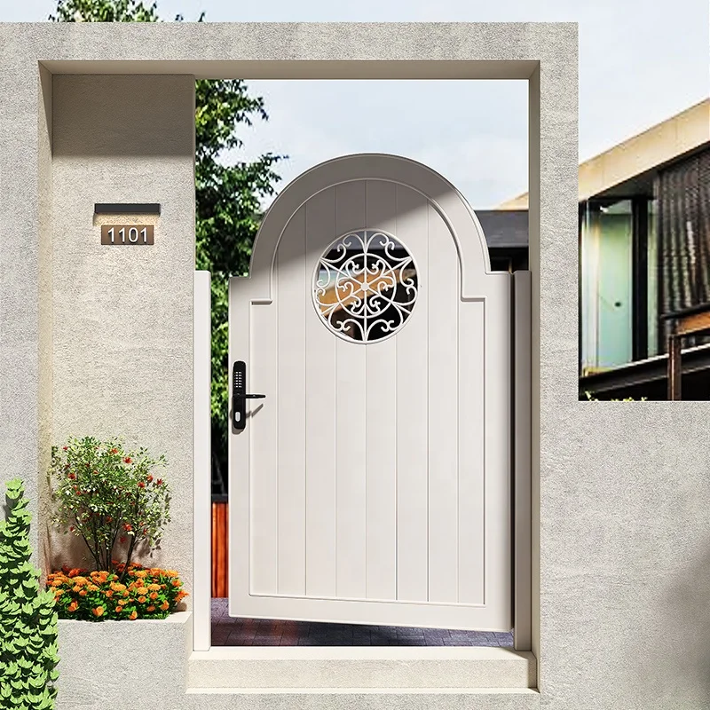 

Aluminum Garden Courtyard Door with European Elegance Quick Delivery Customizable Metal Entrance for Your Home