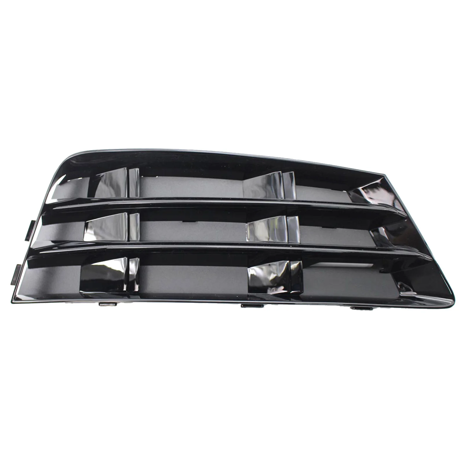 1PCS Replacement For AUDI A4 B9 2016-2018 8WD807682 Front Nice Bumper Fog Light Grille Cover Left Right Side Glossy Black