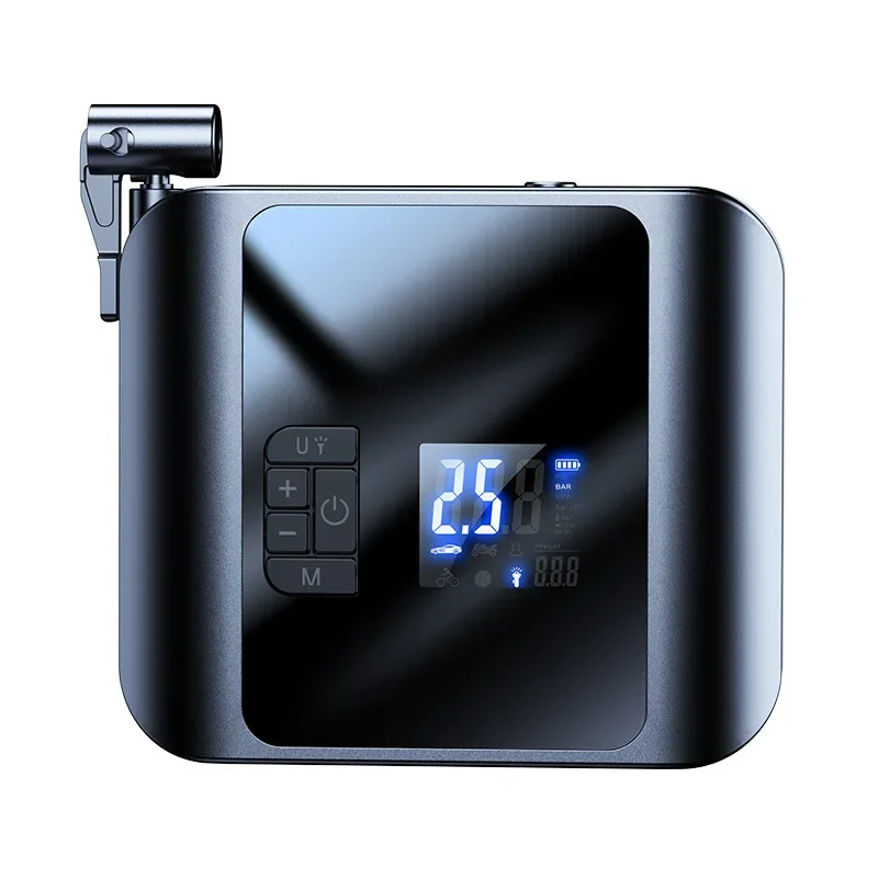 

High-power double-cylinder wireless car air pump, tire pressure detection car tire air pump, multi-function