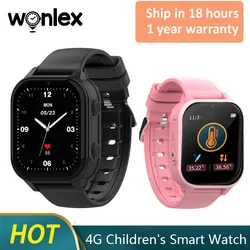 Wonlex KT19proMAX Kids Smartwatch with 4G WIFI GPSTracker Camera Body Temperature Monitor Video Call Capability - Children's Sma