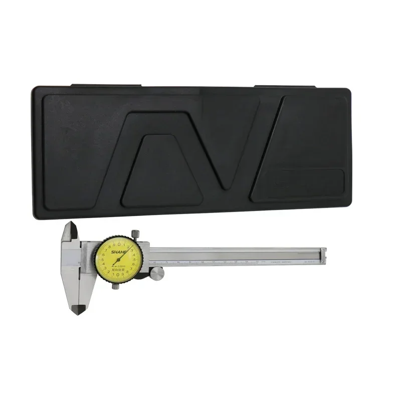 Shahe Vernier Dial Caliper 0-200 mm 0.02 mm Shock-proof Stainless Steel Vernier Calipers Micrometer