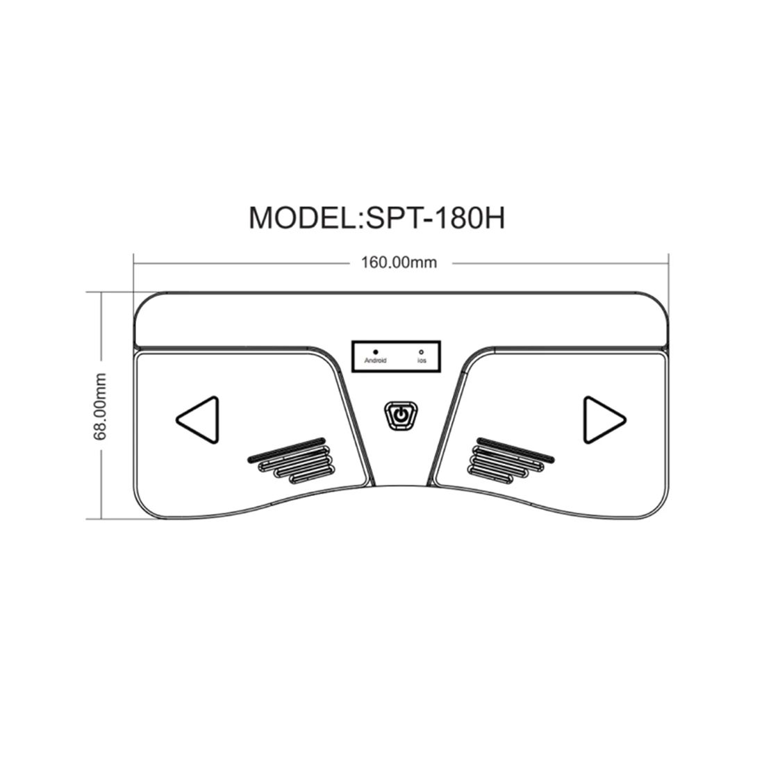 ワイヤレスリモコン,ペダル,Bluetooth互換,iOS,iPhone, Android用