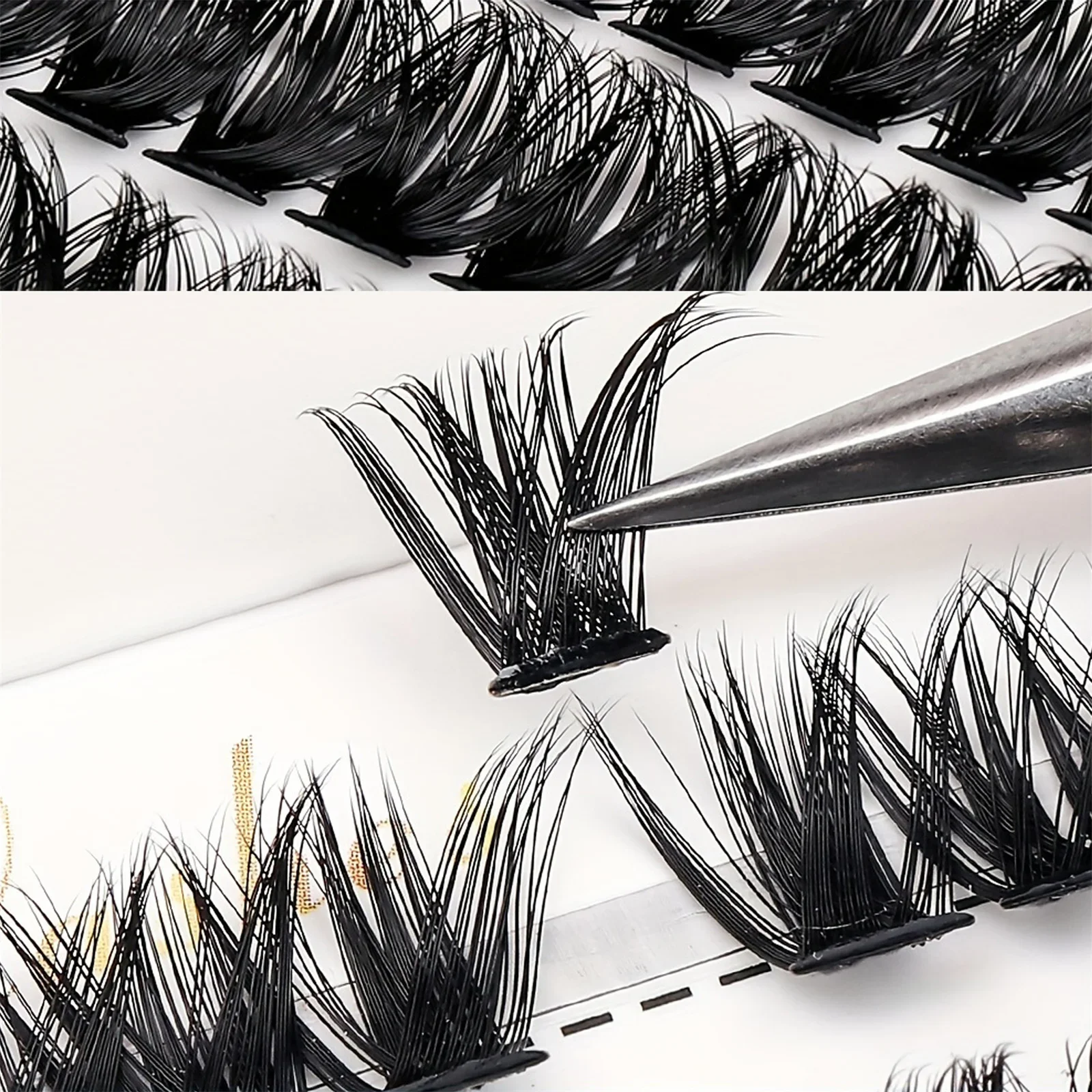 280 Pcs 8D Fluffy Thick Eyelash Clusters D Curl Wispy Individual Lashes 8-16mm Mix False Eyelashes Extensions  Cluster Lashes