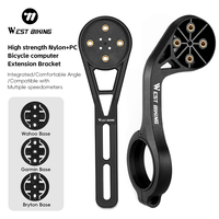 WEST BIKING Bike Bracket Front Light Holder High Strength Nylon Extension Holder For Bicycle Computer Wahoo Bryton Garmin