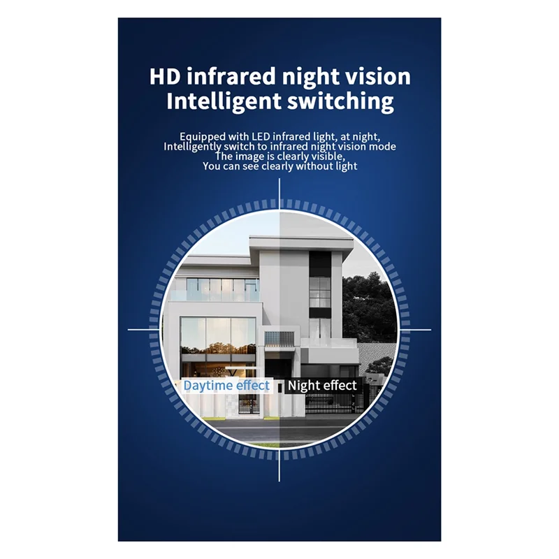 WIFI Doorbell Camera Smart Video Doorbell With 125° Wide Angle HD Video Night Vision Supports Cloud Storage
