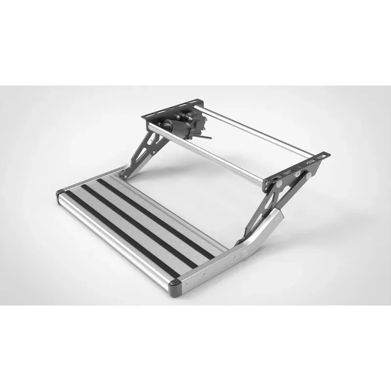 Electric Single-stair Step with LED and Motor Rv Step Trailer Step