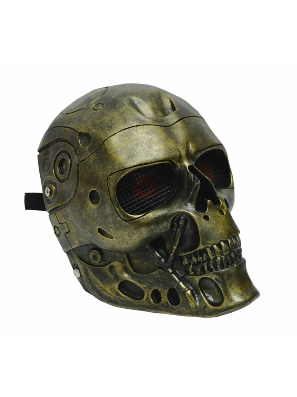 Terminator T800 Robot Mask Movie Skull Future Warrior Cosplay CS Protection Silver Golden Costume Accessory