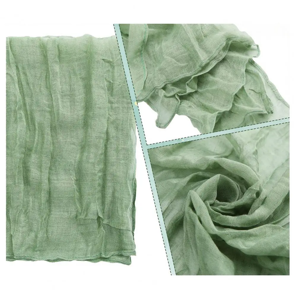 Table Cloth  Nice-looking Washable Square  Dining Room Semi-Sheer Cheesecloth Napkin Decor for Daily Use