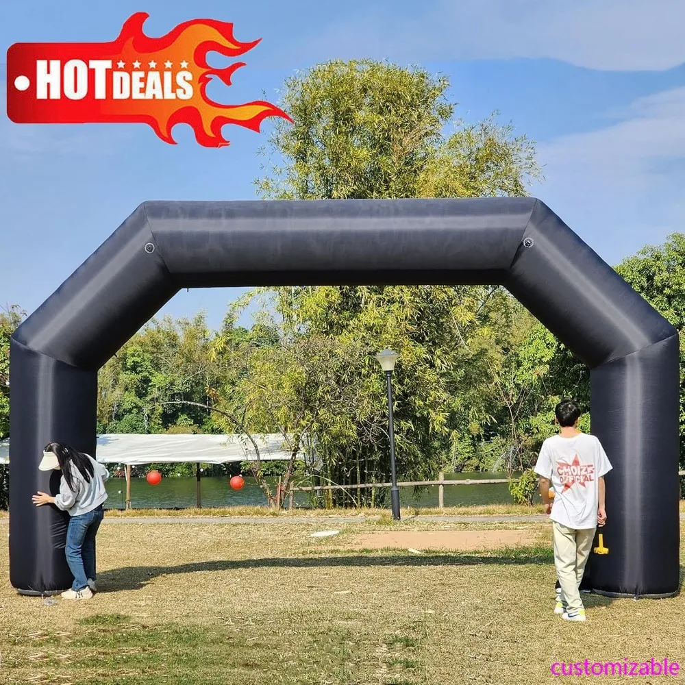 

Hot-20Ft Inflatable Arch With Blower,Outdoor Inflatable Archway For Party,5K Race,Advertising Commerce,School Sport Black