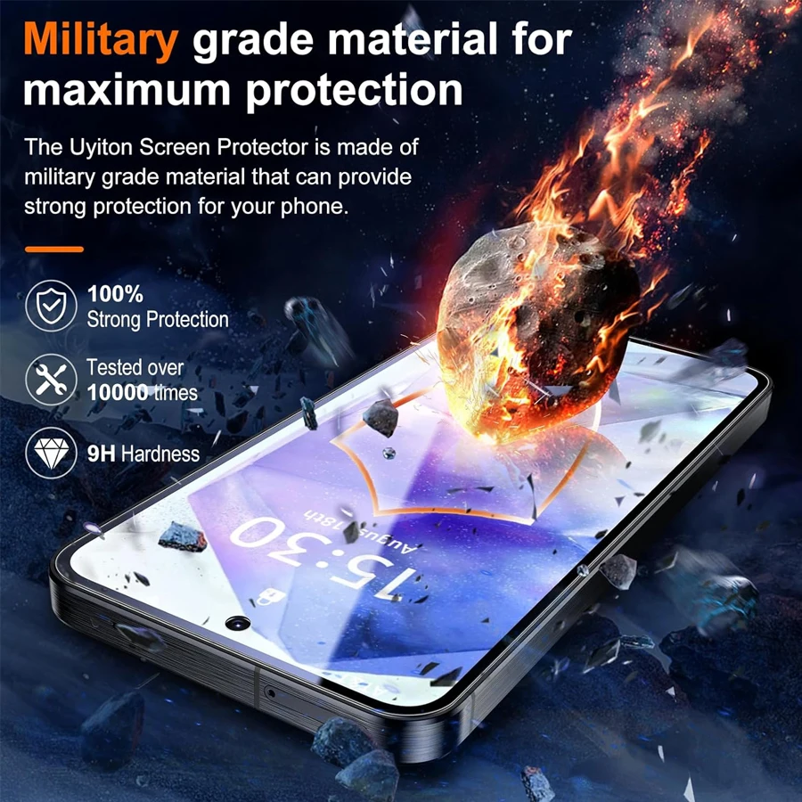 4-1Pcs Tempered Glass For Samsung Galaxy A55 A35 A25 A15 A05 A05s A54 A34 A24 A14 A16 A06 4G Glass Screen Protector SamsungA55