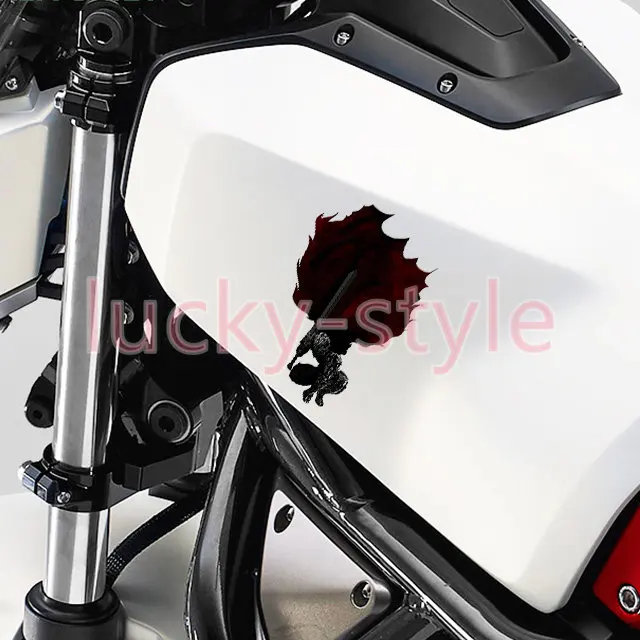 Fashion Coolest Berserk Guts with Cape Car Sticker Funny Motorcycle Car Windows Trunk Laptop Decals PVC Car Decoration