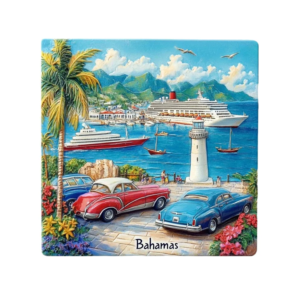 Africa The Bahamas Ceramic Fridge Magnets Tourist Souvenirs Decoration Articles Handicraft