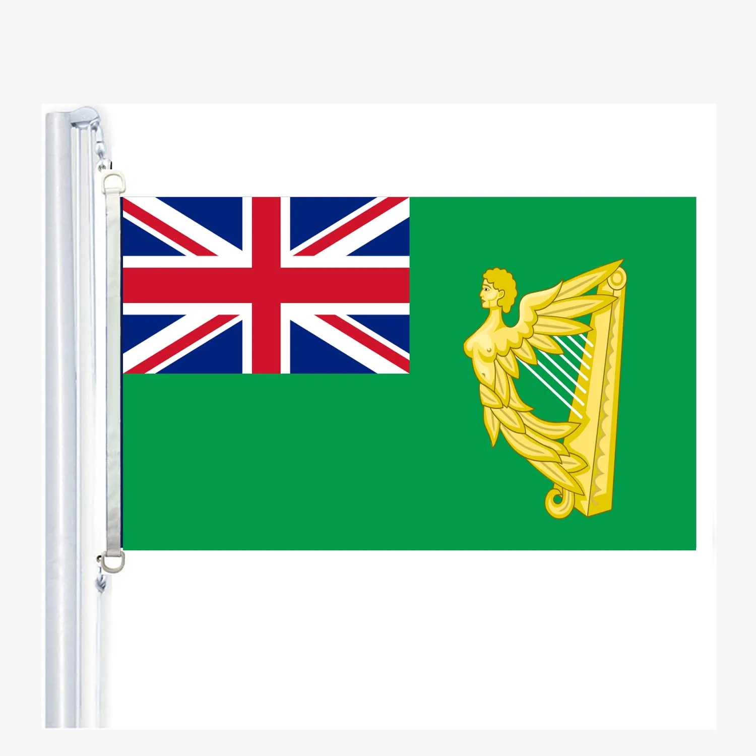 Irish flags 90 x 150 cm, 100 % Polyester, Digitaldruck