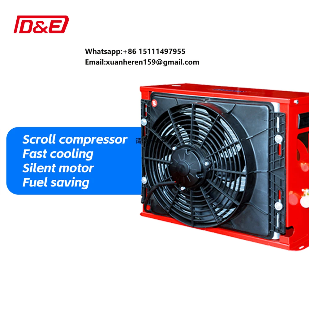 DC 12V 24V Electric Split Parking Air Conditioner New Air Conditioning System for Truck Car RV Trailer Van Motohome