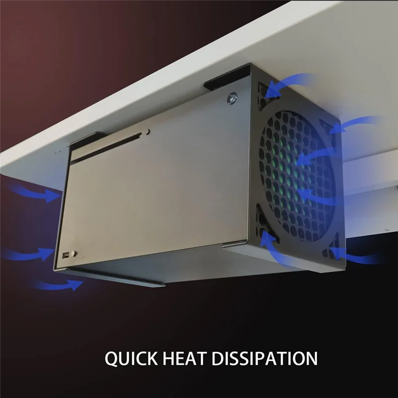 حامل مكتب AA84 تحت السلسلة X، دعامة تثبيت خفية لـ XSX، حامل وحدة التحكم المعدنية للألعاب