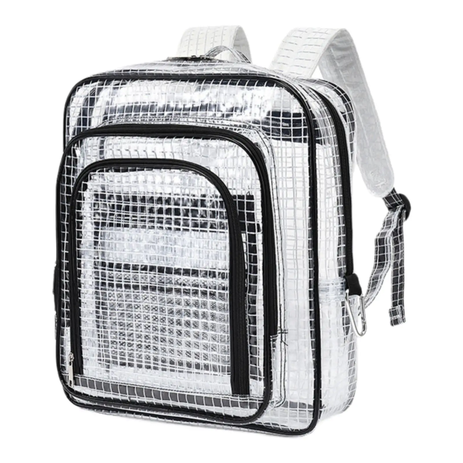 Clear Backpack Cleanroom Tool Bag Tool Pouch Portable Engineer Bag Transparent Daypack for College Sports Plumber Workplace